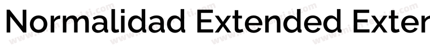 Normalidad Extended Extended Medium字体转换